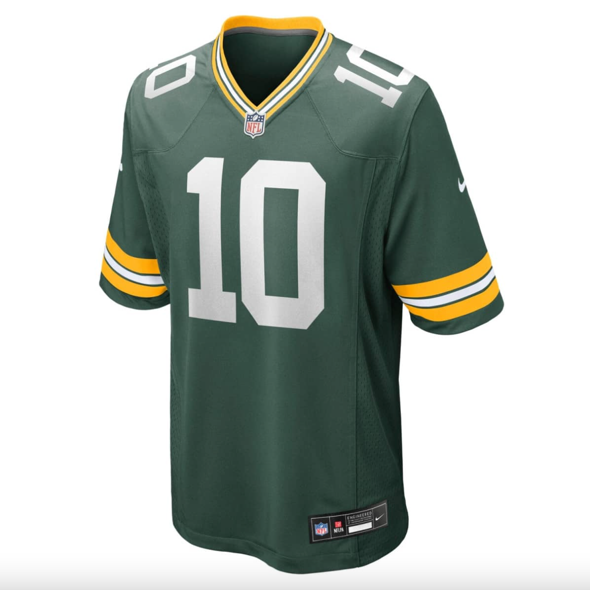 Maillot Green Bay Packers Jordan Love Game Team Vert