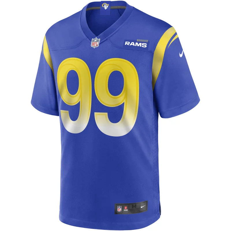 Maillot Aaron Donald Los Angeles Rams Game Team bleu