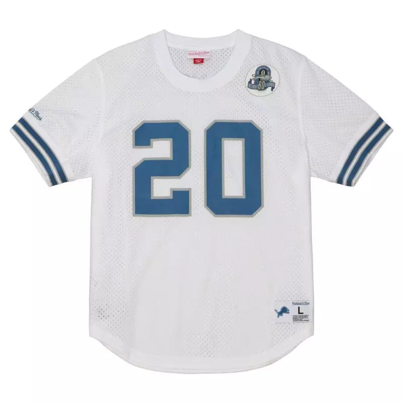 Maillot Vintage Barry Sanders Detroit Lions N&N Mesh Blanc