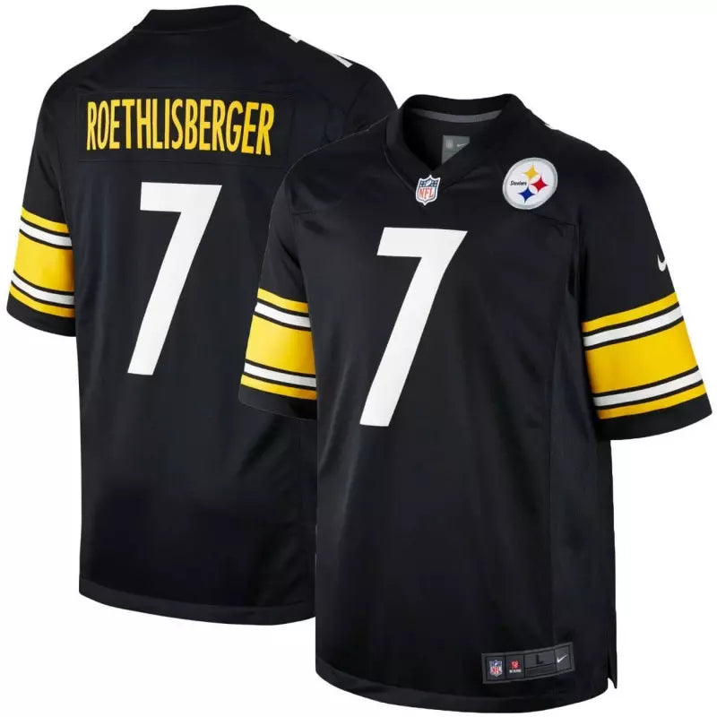 Maillot Ben Roethlisberger Pittsburgh Steelers Game Team couleur Noir