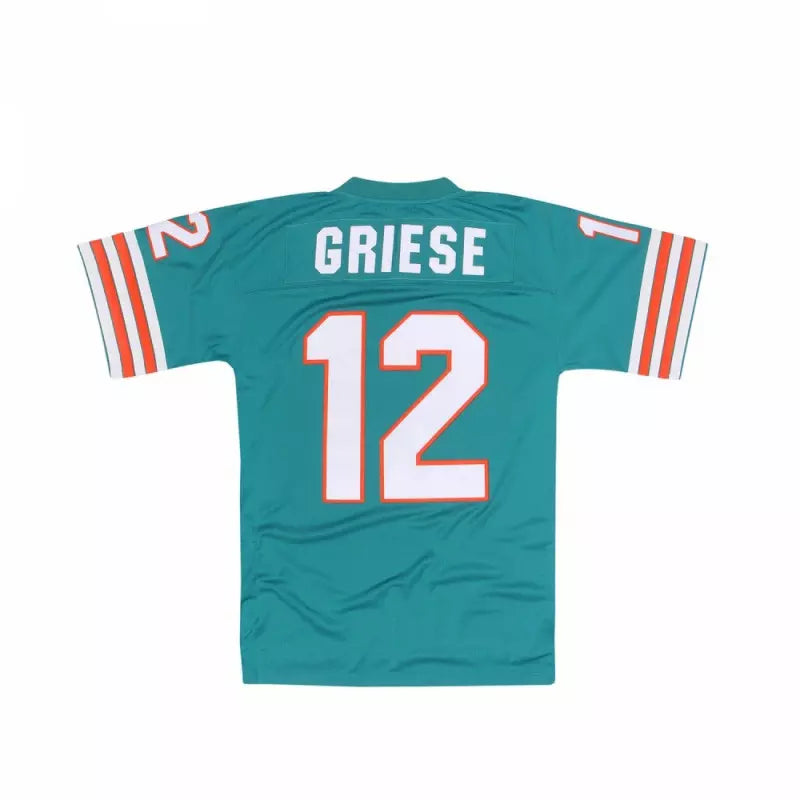 Maillot Vintage Bob Griese Miami Dolphins 1972 Mitchell & Ness Legacy Retro Vert