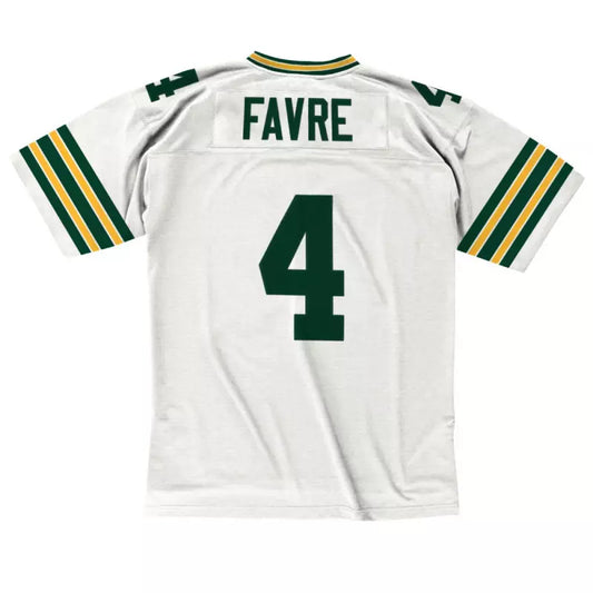 Maillot Vintage Brett Favre Greenbay Packers 1996 Legacy Retro Blanc