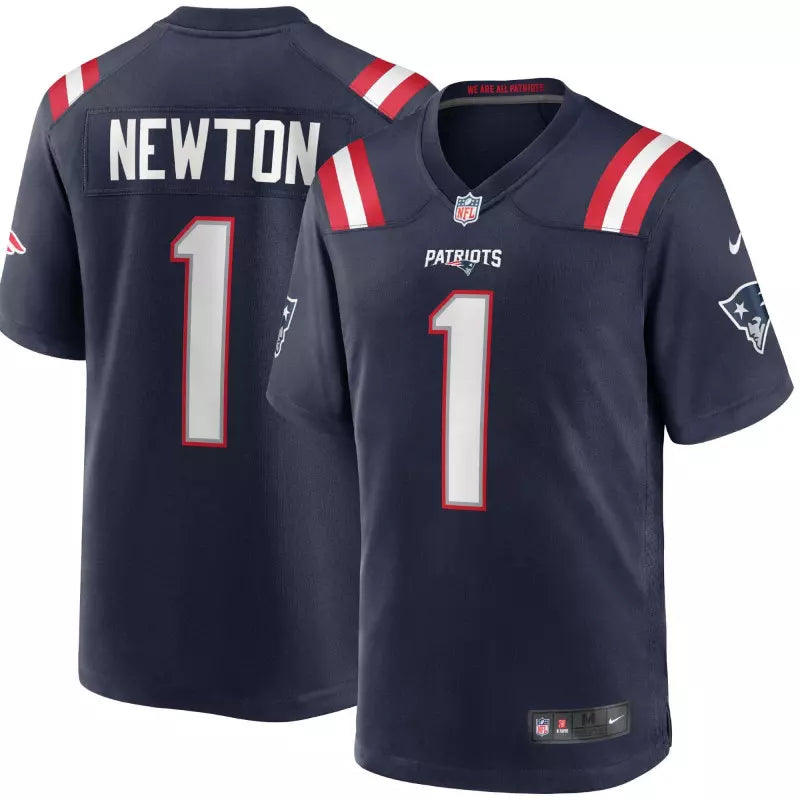 Maillot Cam Newton New England Patriots Game Team bleu marine