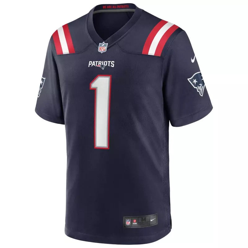 Maillot Cam Newton New England Patriots Game Team bleu marine