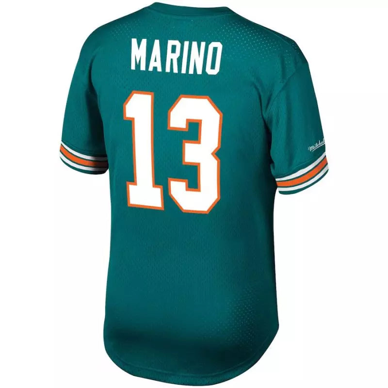 Maillot Vintage Dan Marino Miami Dolphins N&N Mesh Retro Aqua