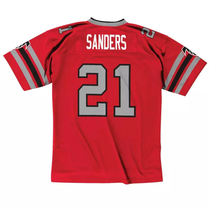 Maillot Vintage Deion Sanders Atlanta Falcons 1989 Legacy Retro Rouge