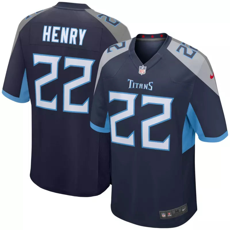 Maillot Derrick Henry Tennessee Titans Game Team Bleu