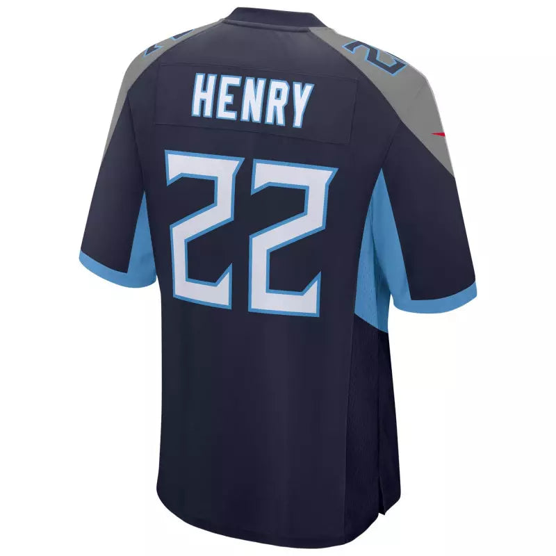 Maillot Derrick Henry Tennessee Titans Game Team Bleu