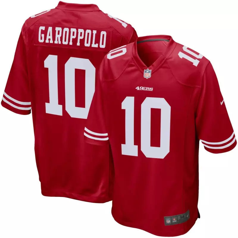 Maillot Jimmy Garoppolo San Francisco 49ers Game Team couleur Rouge