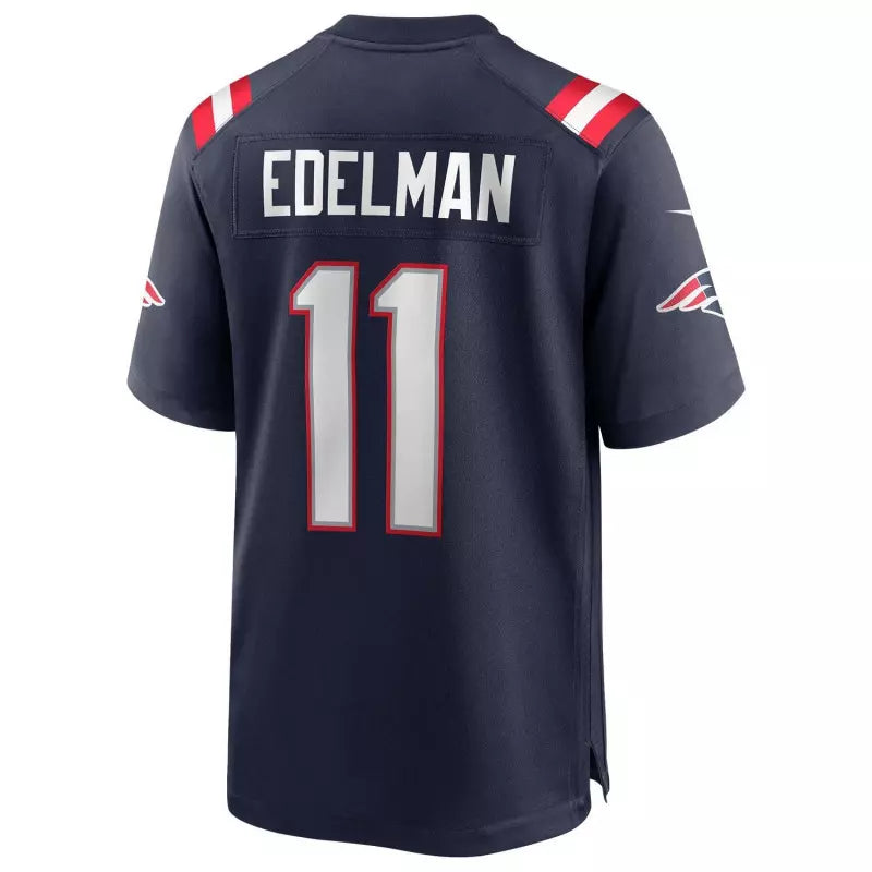 Maillot Julian Edelman New England Patriots Game Team bleu marine