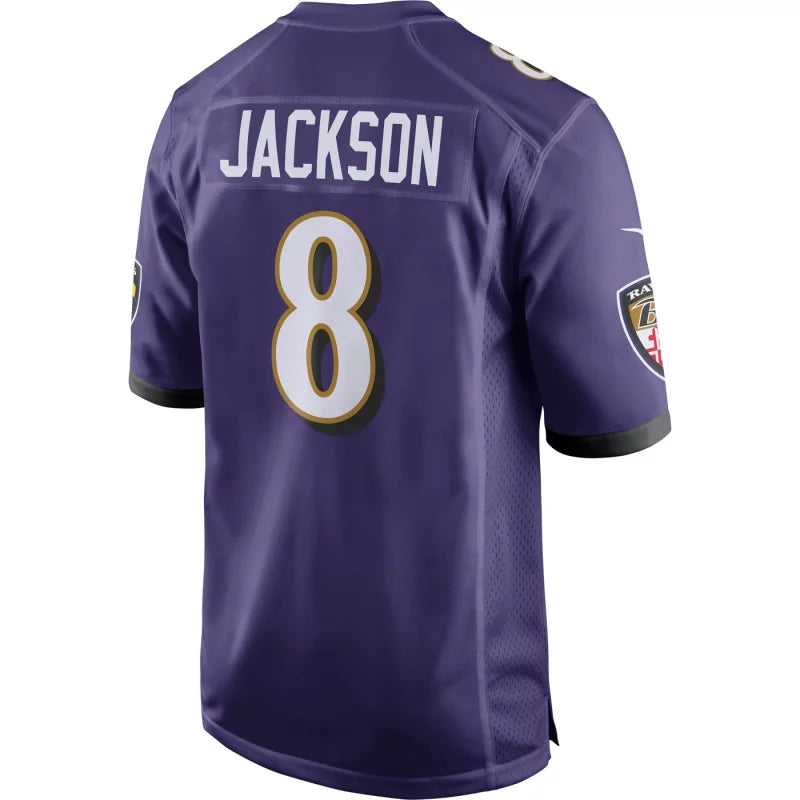 Maillot Enfant Baltimore Ravens Lamar Jackson Game Team Violet