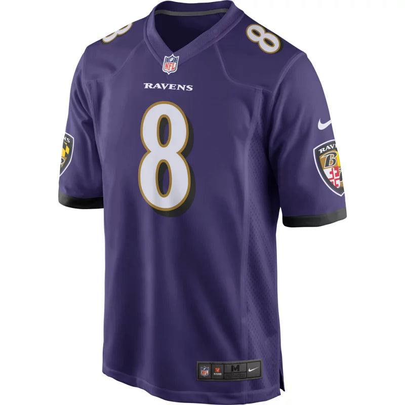 Maillot Enfant Baltimore Ravens Lamar Jackson Game Team Violet