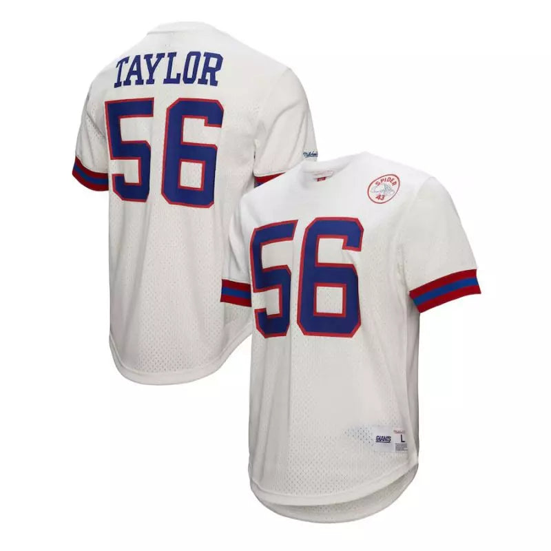 Maillot Vintage Lawrence Taylor New York Giants Mitchell & Ness N&N Mesh Blanc