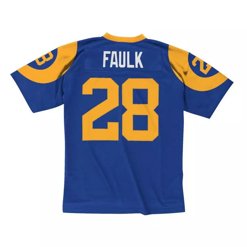 Maillot Vintage Marshall Faulk St. Louis Rams 1999 Legacy Retro Bleu