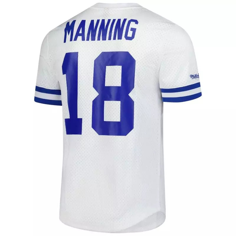 Maillot Vintage Peyton Manning Indianapolis Colt N&N Mesh Retro Blanc