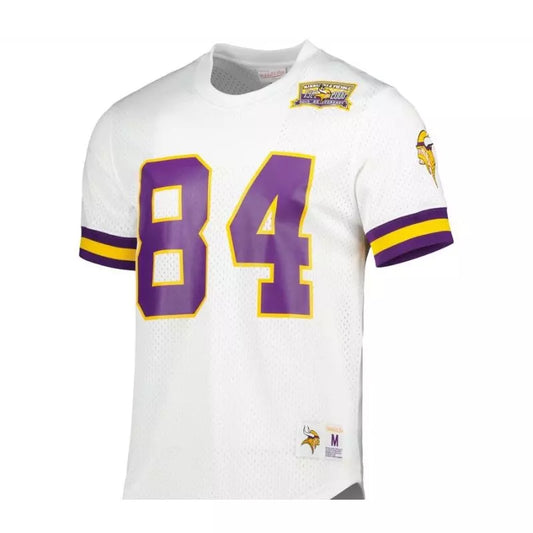 Maillot Vintage Randy Moss Minnesota Vikings Mitchell & Ness N&N Mesh Blanc