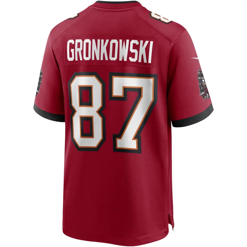 Maillot Rob Gronkowski Tampa Bay Buccaneers Game Team Rouge