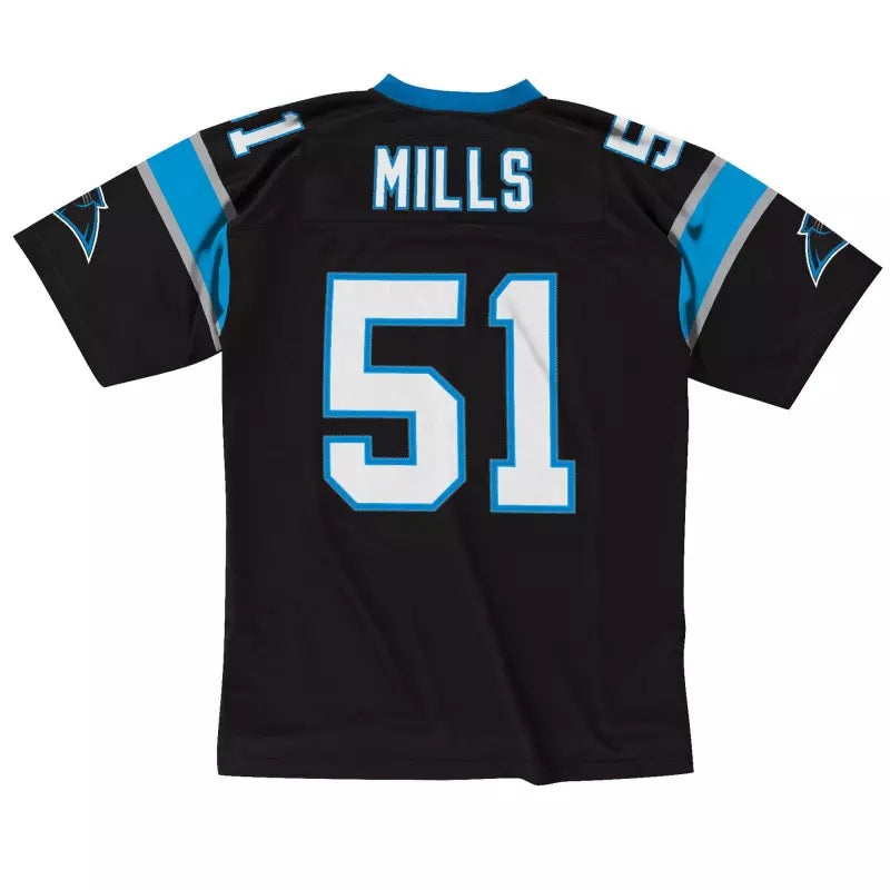 Maillot Vintage Sam Mills Carolina Panthers 1996 Legacy Retro Noir