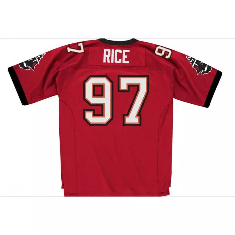 Maillot Vintage Simeon Rice Tampa Bay Buccaneers 2002 Legacy Retro Rouge