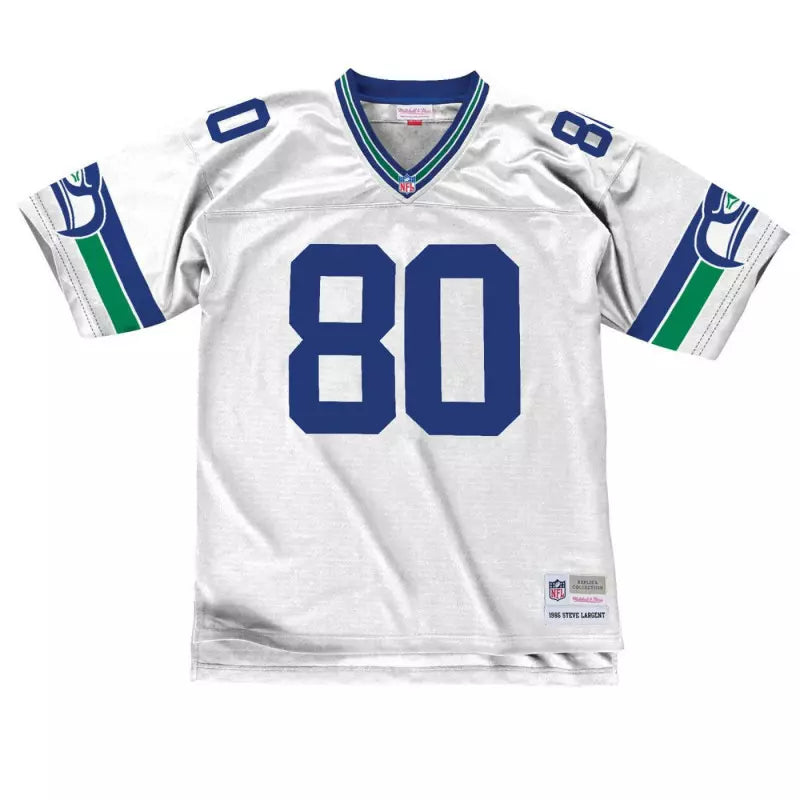 Maillot Vintage Steve Largent Seattle Seahawks 1985 Legacy Retro Blanc