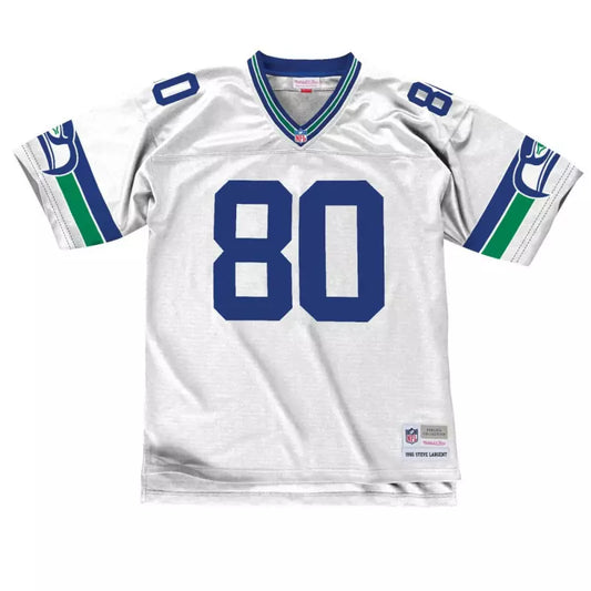 Maillot Vintage Steve Largent Seattle Seahawks 1985 Legacy Retro Blanc